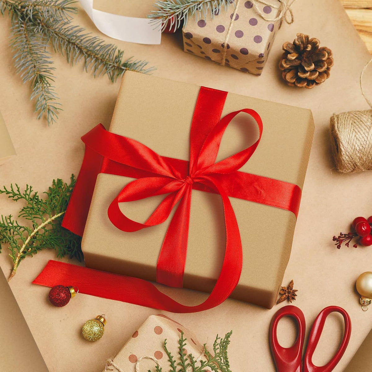 17.5 Inch x 100ft Brown Kraft Paper Roll Craft Wrapping Paper | 16 Roll Wholesale