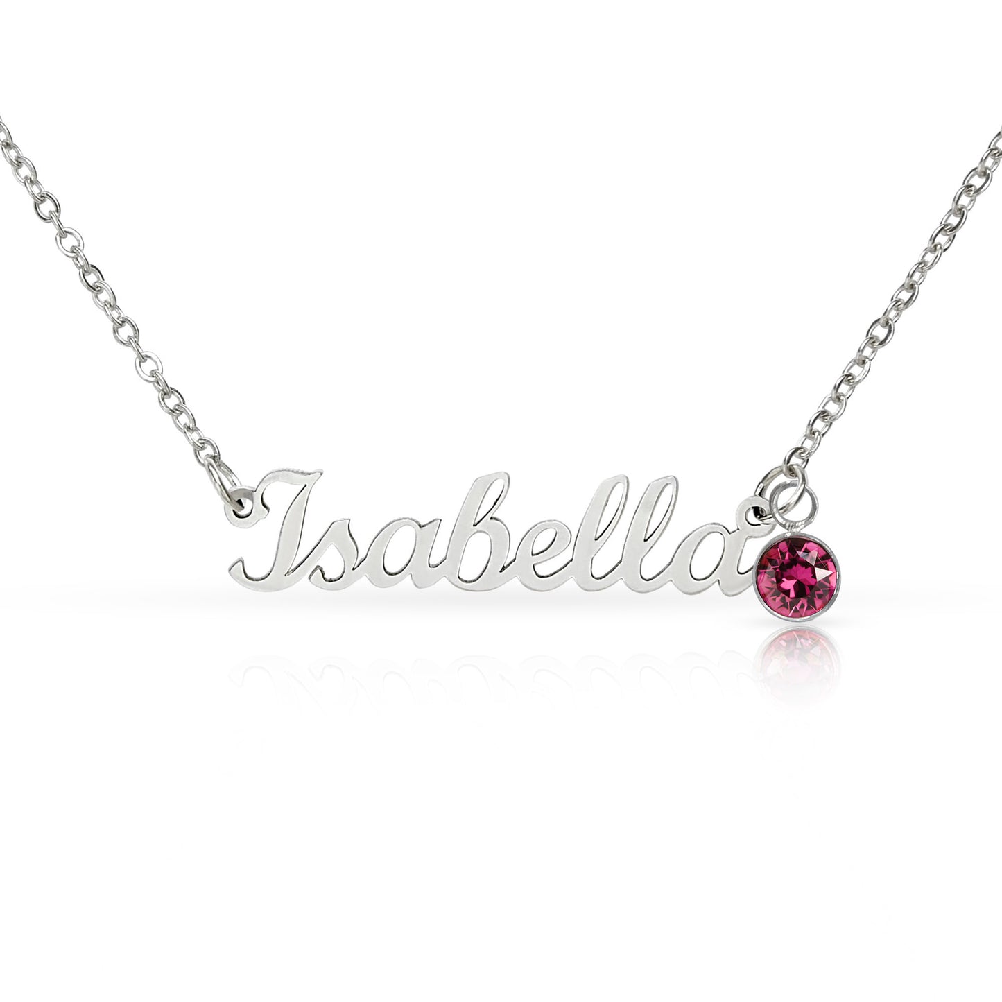 First Time Mother Personalized Name Necklace with Birthstone.