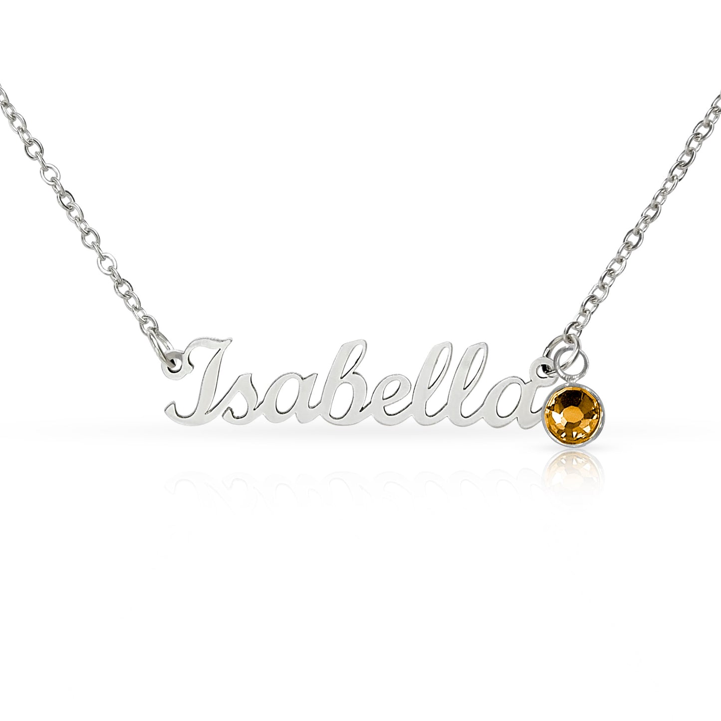 First Time Mom Personalized Name Necklace with Birthstone