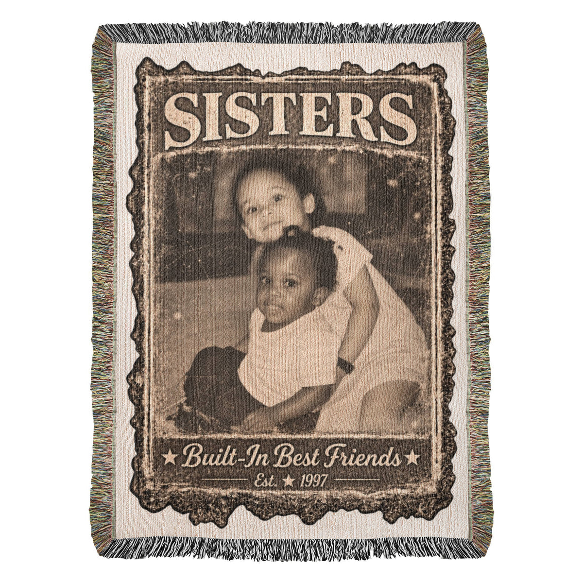Photo Heirloom Woven Blanket (Portrait)