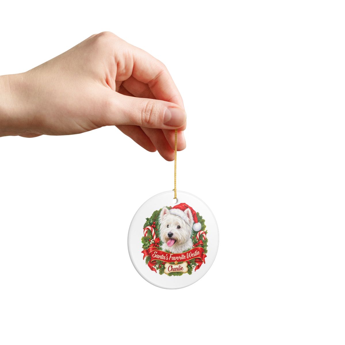 Ceramic Decoration Ornament, (1pc) – Favorite Westie