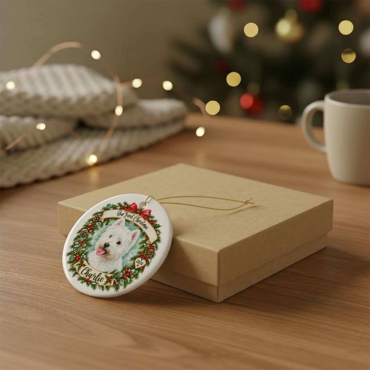 Ceramic Decoration Ornament, (1pc) – First Christmas Pet