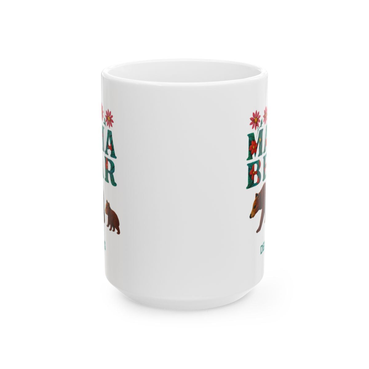 Moma Bear Ceramic Mug, (11oz, 15oz), Gift for mother, Granmother, Wife, Girlfriend, Sister, Aunt