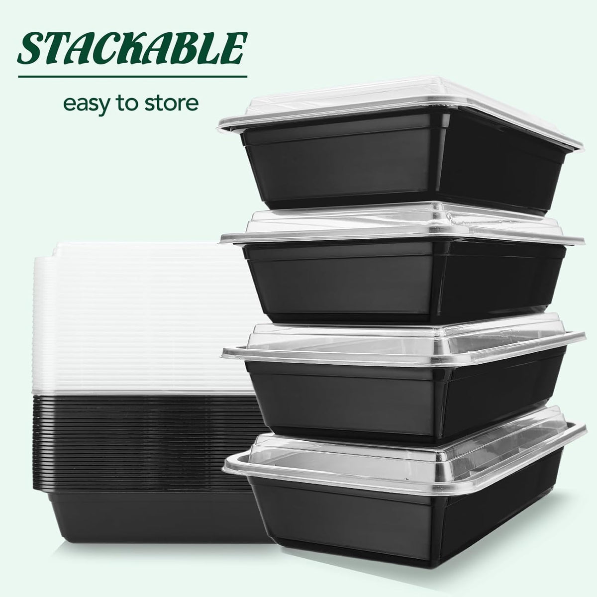 50 Pack 32OZ Meal Prep Containers Wholesale