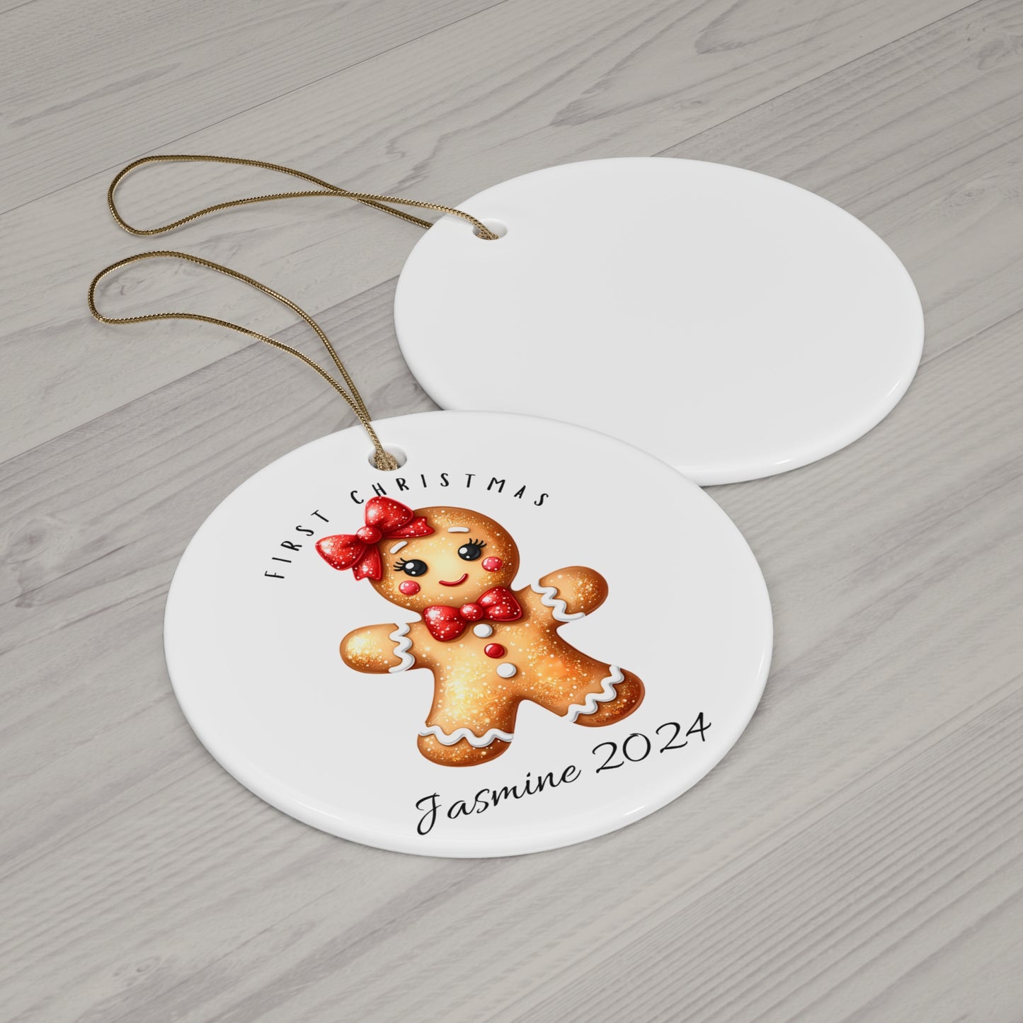 Baby's First Christmas Gingerbread Girl Ornament