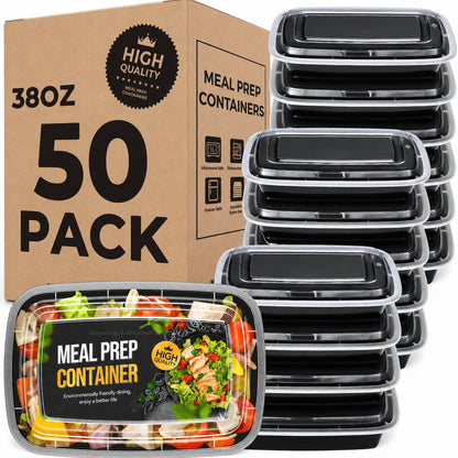 50 Pack 38OZ Meal Prep Containers Wholesale