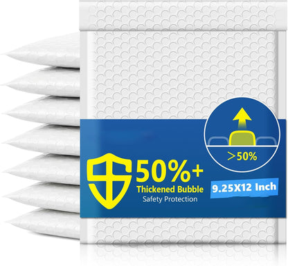 9.25x12 Inch Bubble Mailer | Usable Size 9.25x11"with 1/7" Thickened 250pack