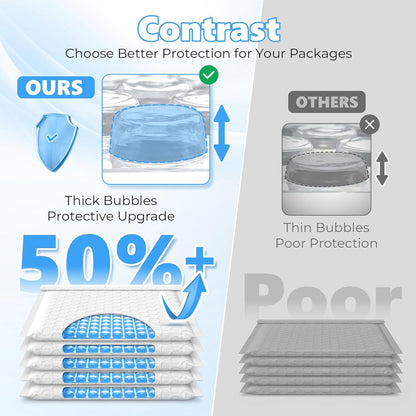 9.25x12 Inch Bubble Mailer | Usable Size 9.25x11"with 1/7" Thickened 250pack