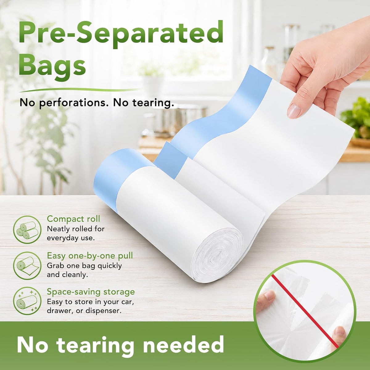 1.6 Gallon Trash Bags 1800 Count 0.4Mil With Drawstring Wholesale
