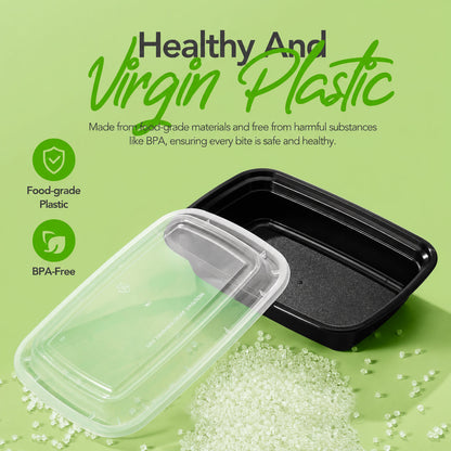 100 Pack 24OZ Meal Prep Containers Wholesale