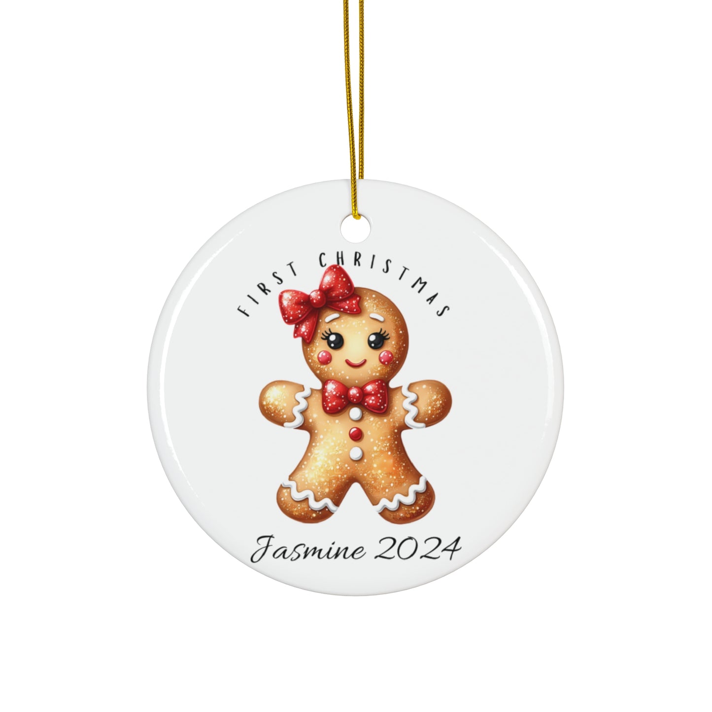 Baby's First Christmas Gingerbread Girl Ornament