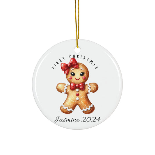 Baby's First Christmas Gingerbread Girl Ornament