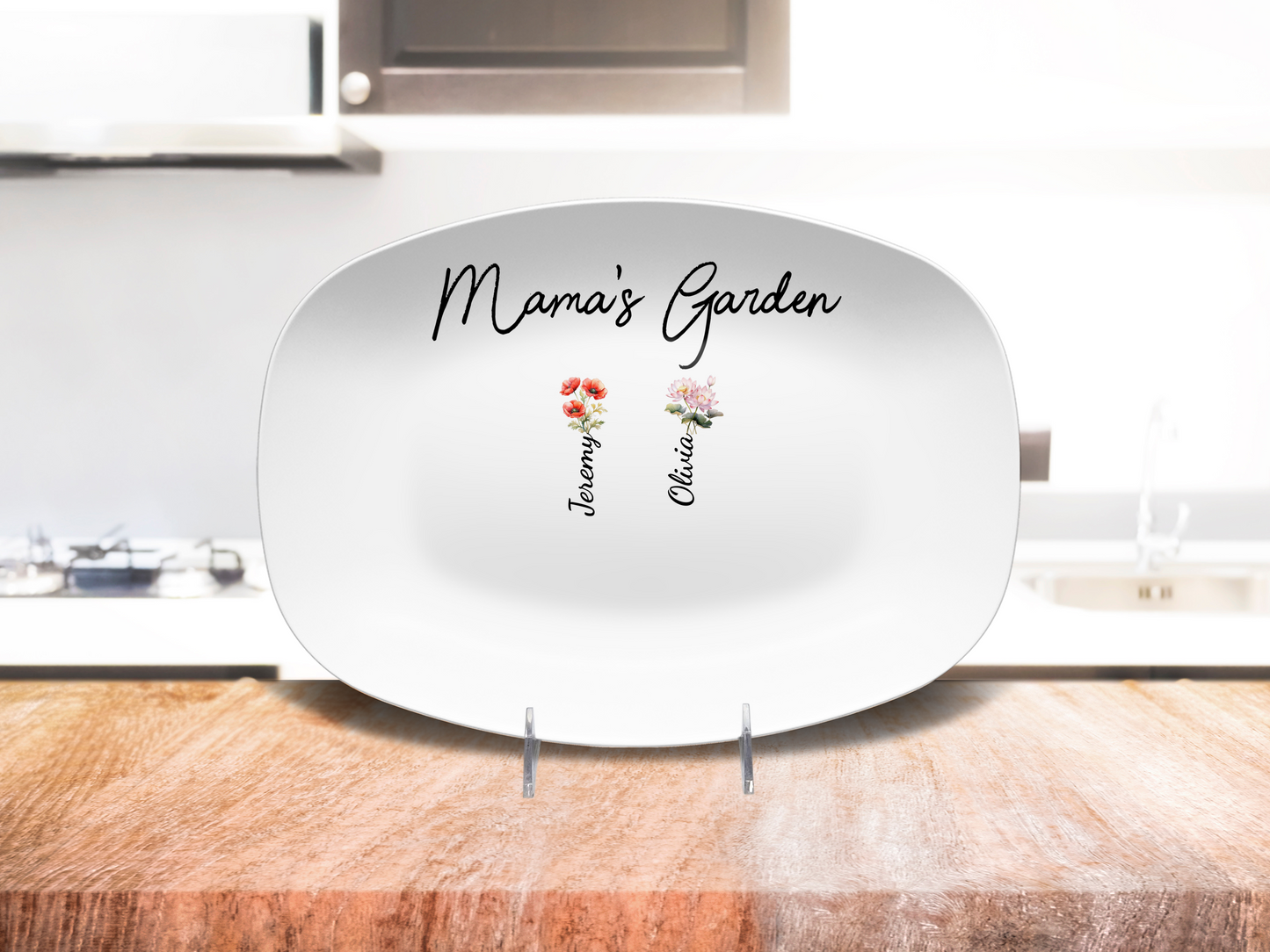 Mama's Garden Mother's Day Platter, gift for mom