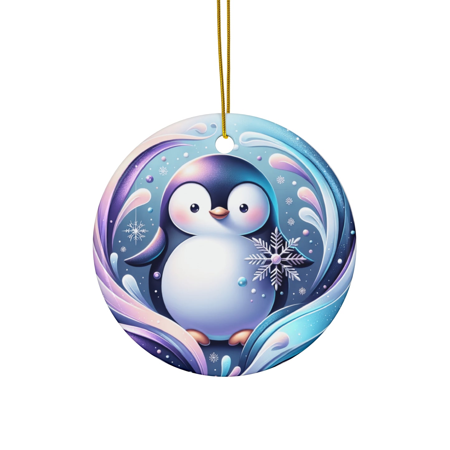 Ceramic Ornament - Cute Penguin Christmas Ornament