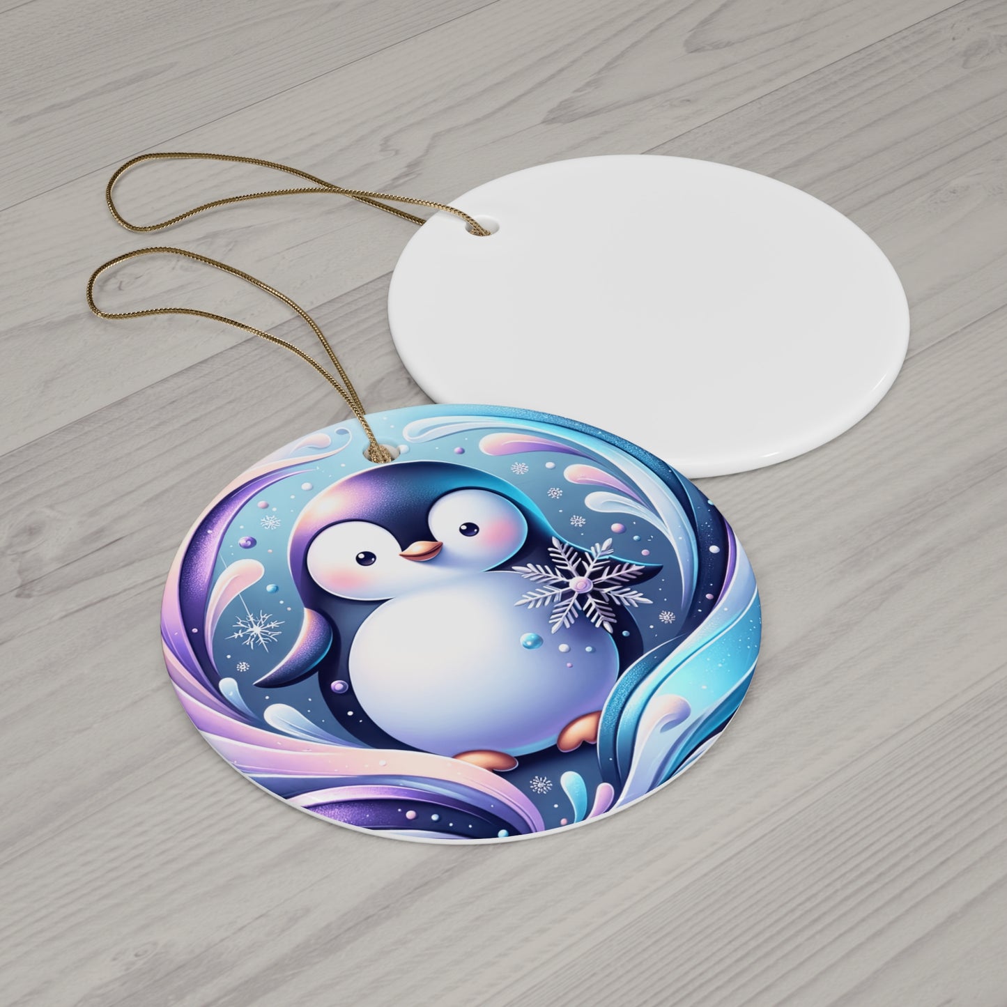 Ceramic Ornament - Cute Penguin Christmas Ornament