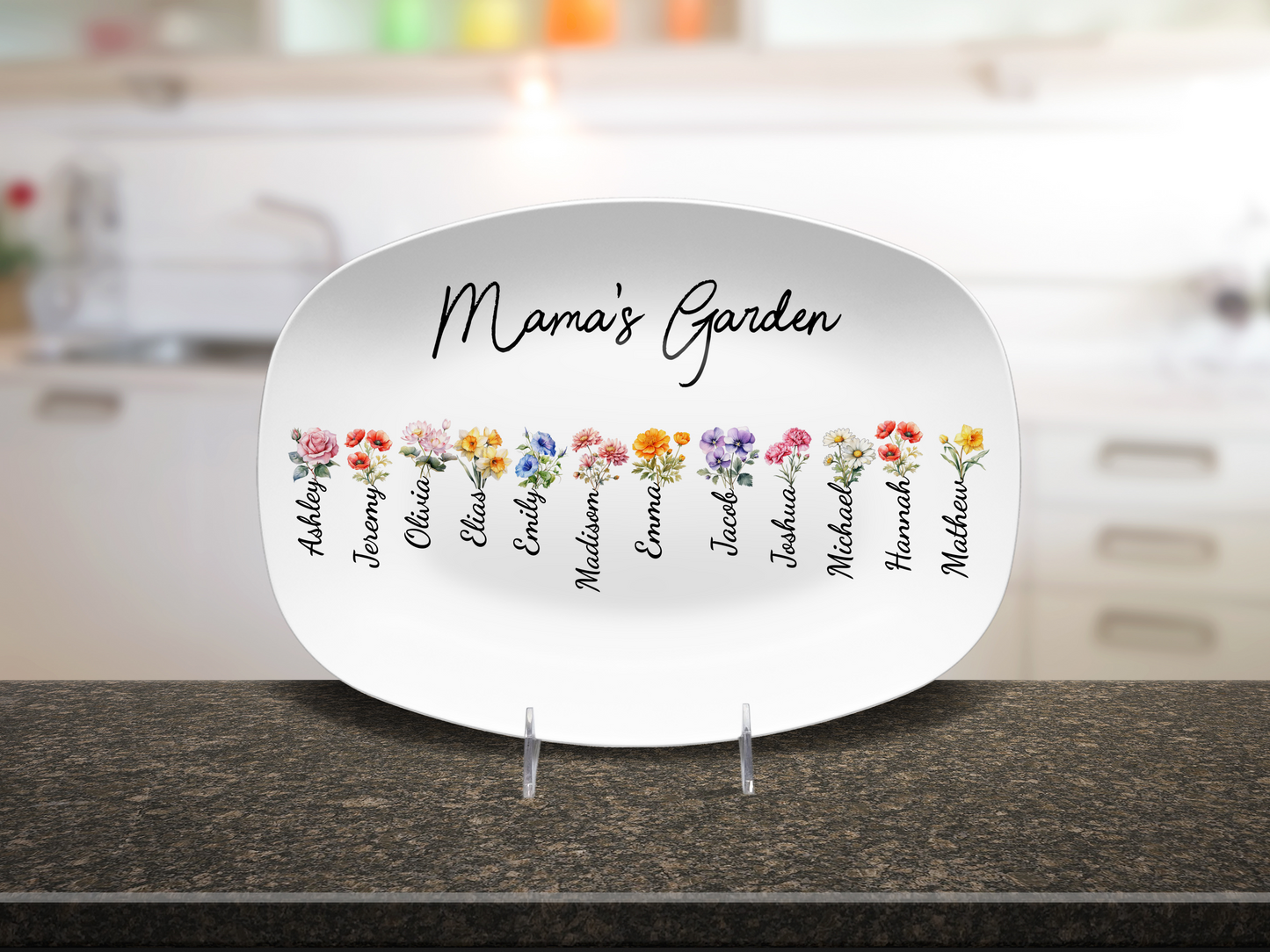 Mama's Garden Mother's Day Platter, gift for mom