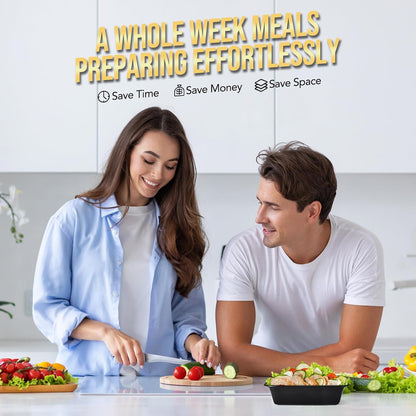 50 Pack 24OZ No Compartment Meal Prep With Lids Wholesale