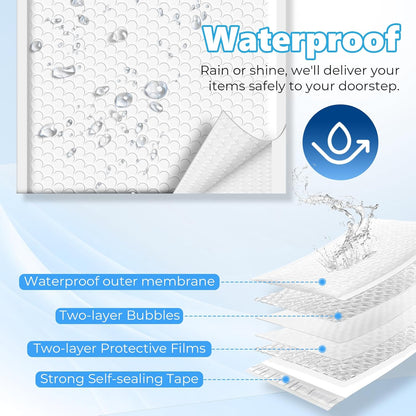 9.25x12 Inch Bubble Mailer | Usable Size 9.25x11"with 1/7" Thickened 250pack