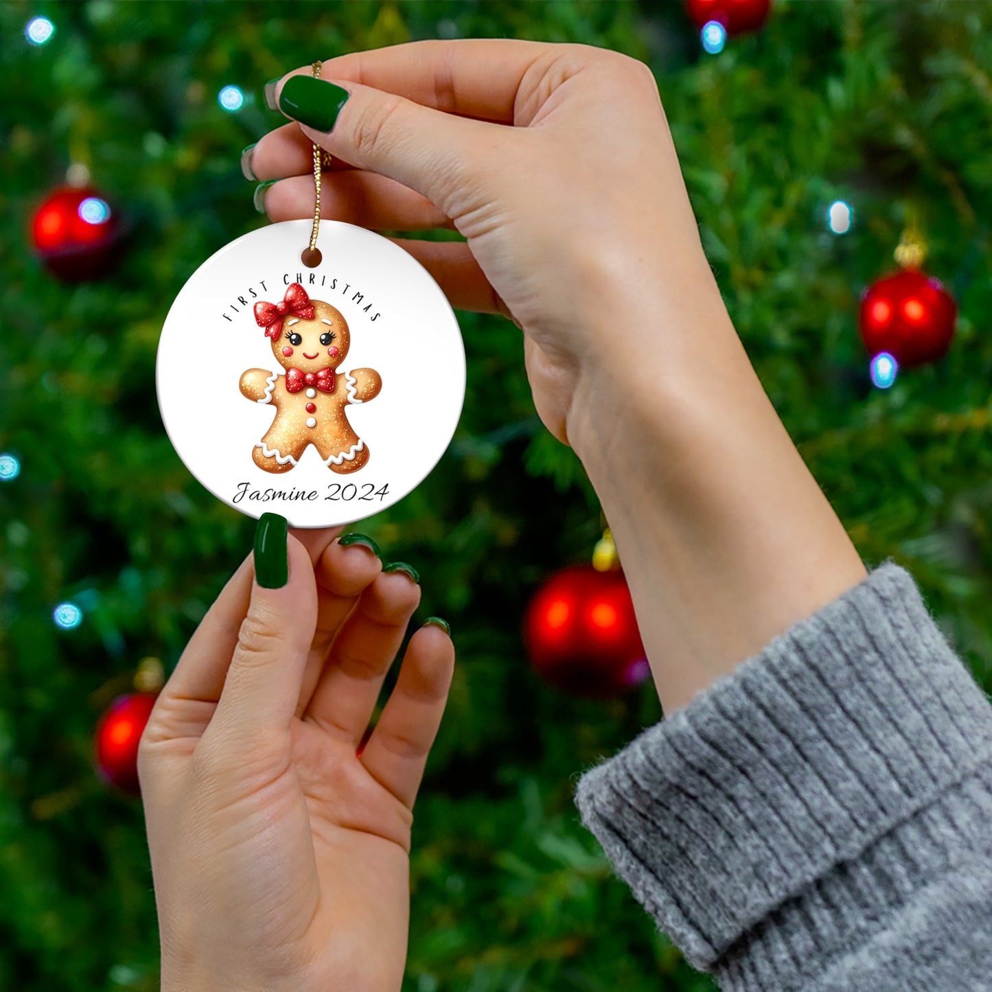 Baby's First Christmas Gingerbread Girl Ornament