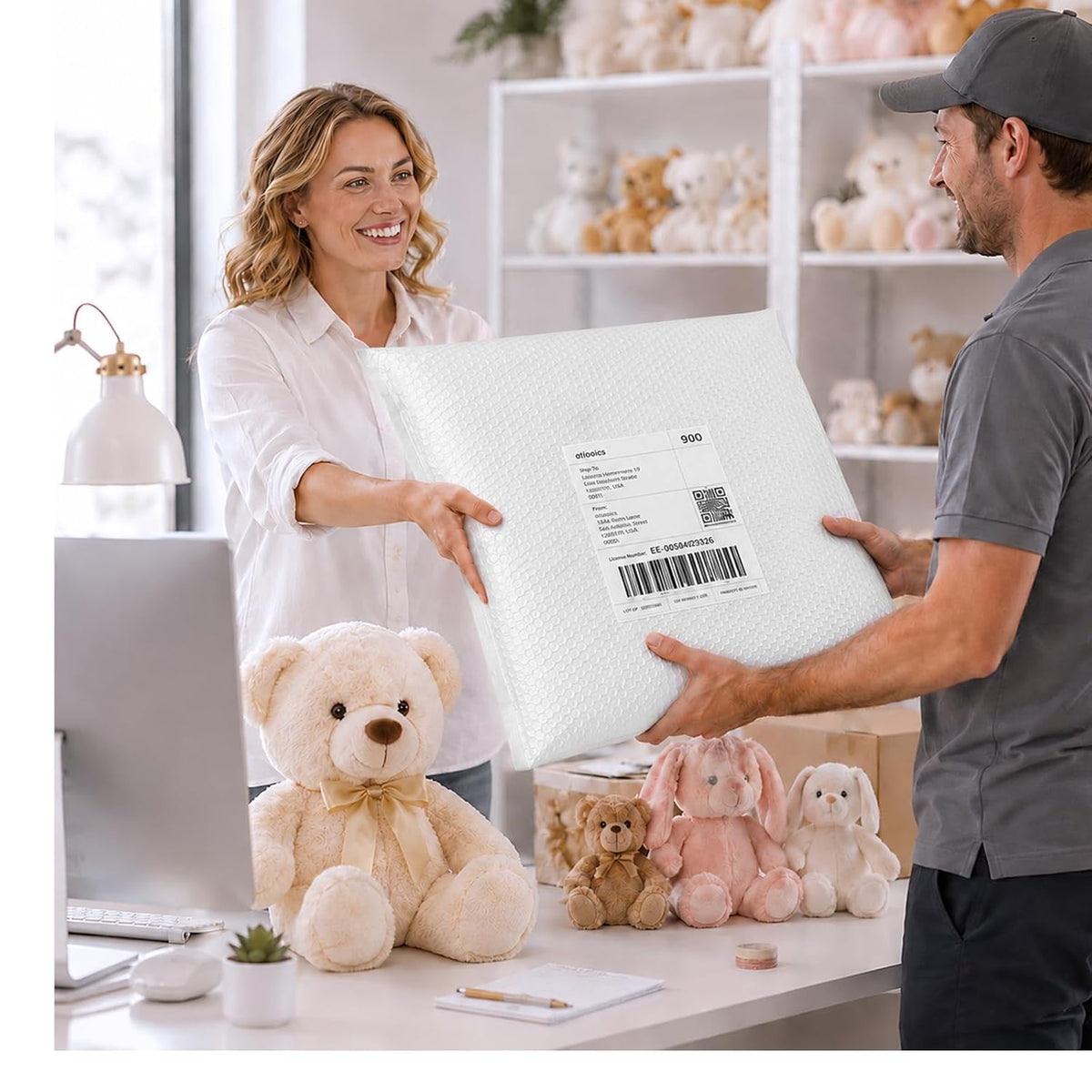 24x25 Bubble Mailer | Usable Size 24x24" | 120 Pack Wholesale