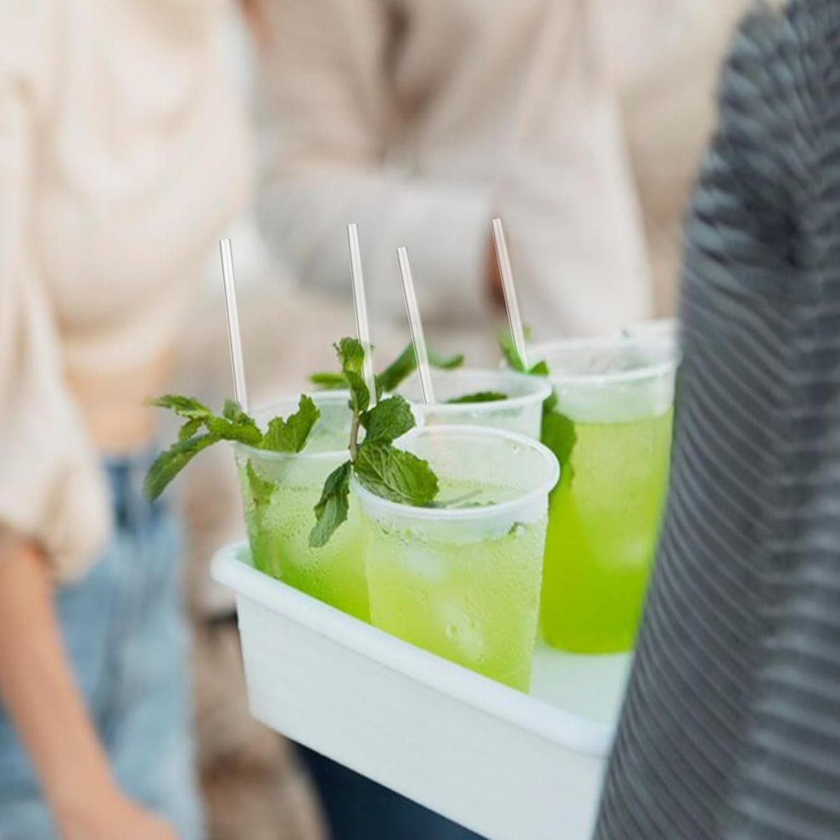 7.75"x0.24" Individually Wrapped Plastic Straws | 3000 Pack Wholesale
