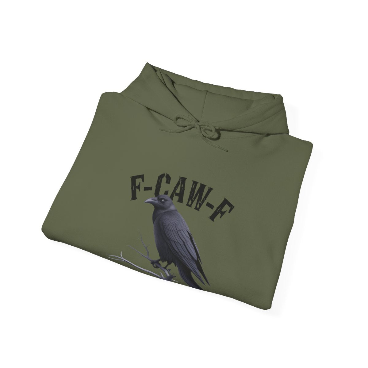 F-CAM-F Hoodie with Crow and Branch Design product type