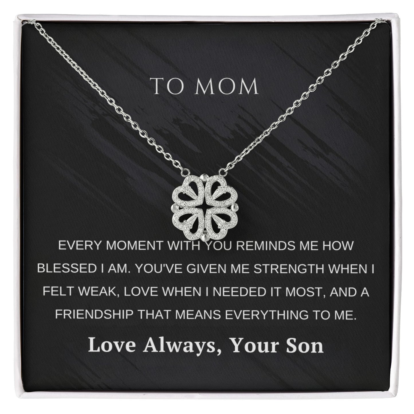 Magnetic Hearts Necklace Mothers Day Gift From Son