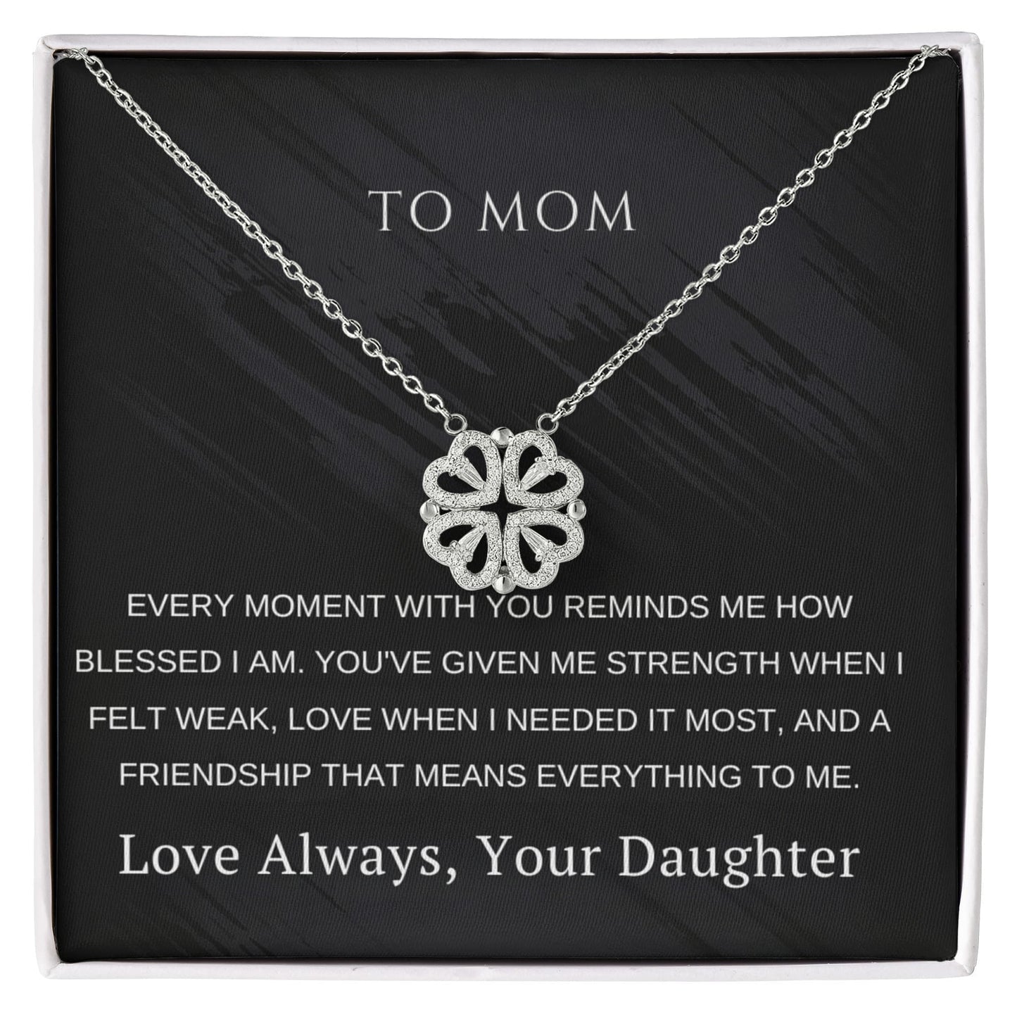 Magnetic Hearts Necklace For Mom From Daughter