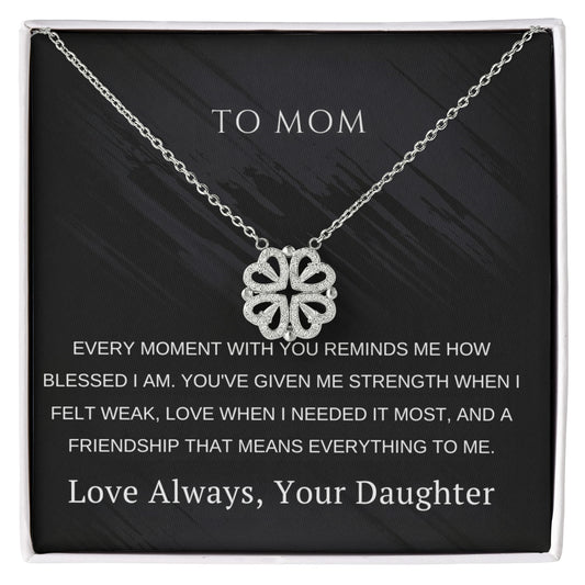 Magnetic Hearts Necklace For Mom From Daughter