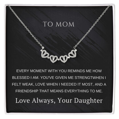 Magnetic Hearts Necklace Mother's Day Gift