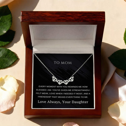 Magnetic Hearts Necklace Mother's Day Gift