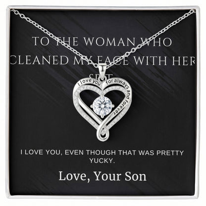 Love You Always Necklace Mother's Day Gift From  Son With Funny Loving Message