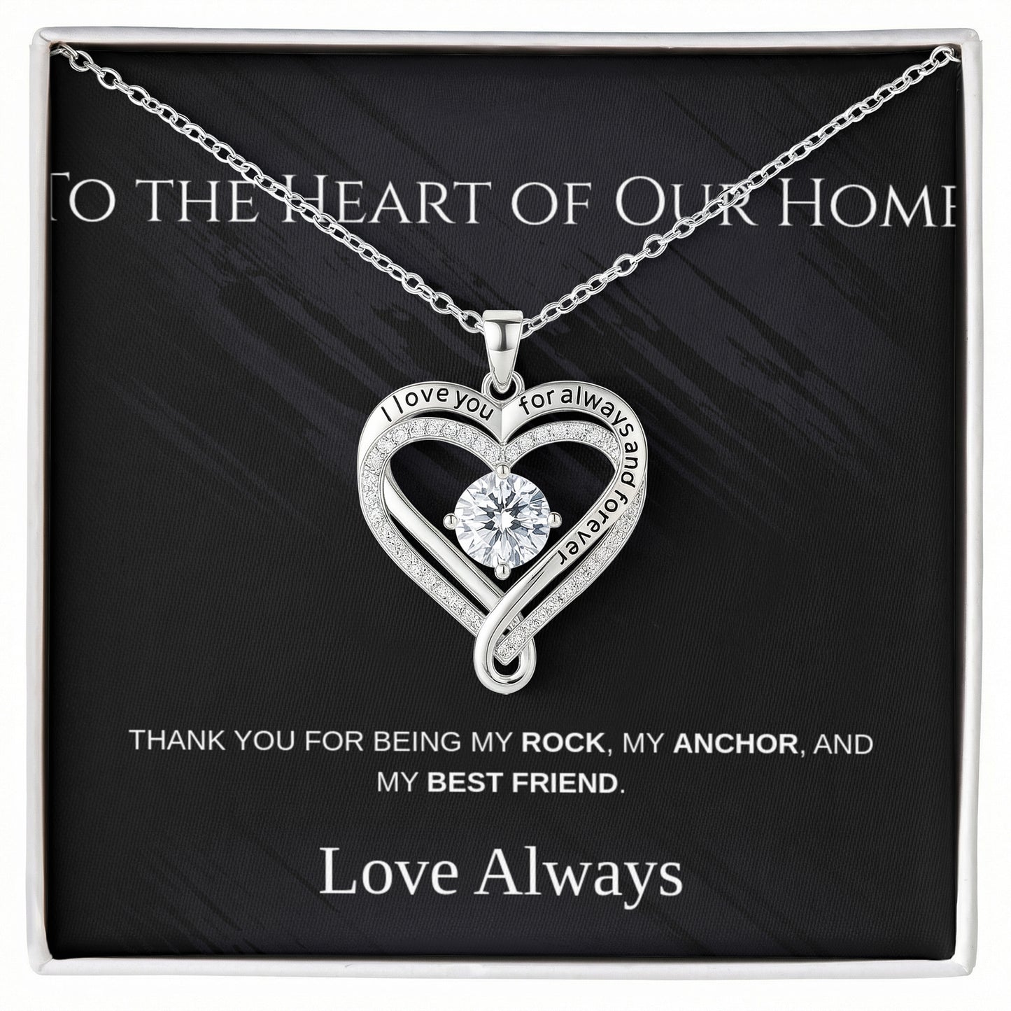 Love You Always Engraved Necklace