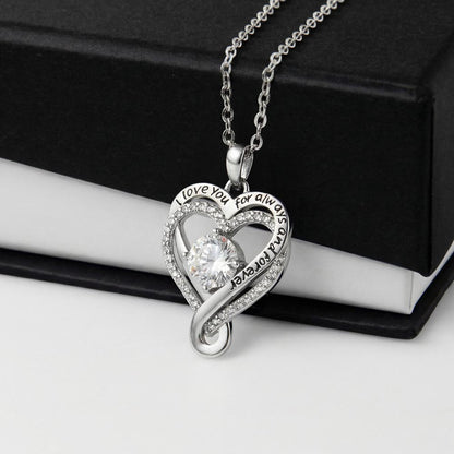 Love You Always Engraved Necklace Mother's Day Gift