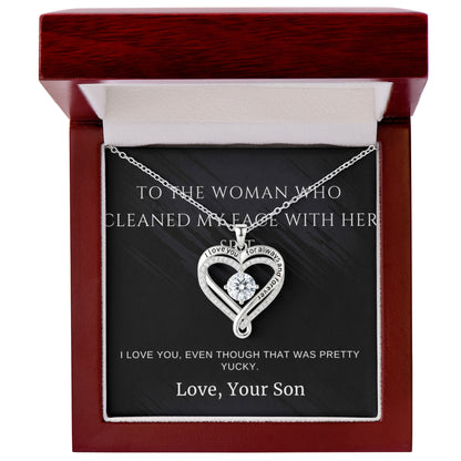 Love You Always Necklace Mother's Day Gift From  Son With Funny Loving Message