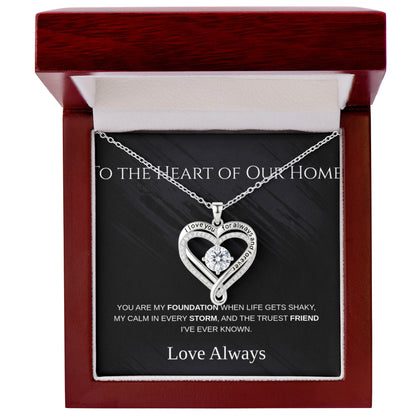 Love You Always Engraved Necklace Mother's Day Gift