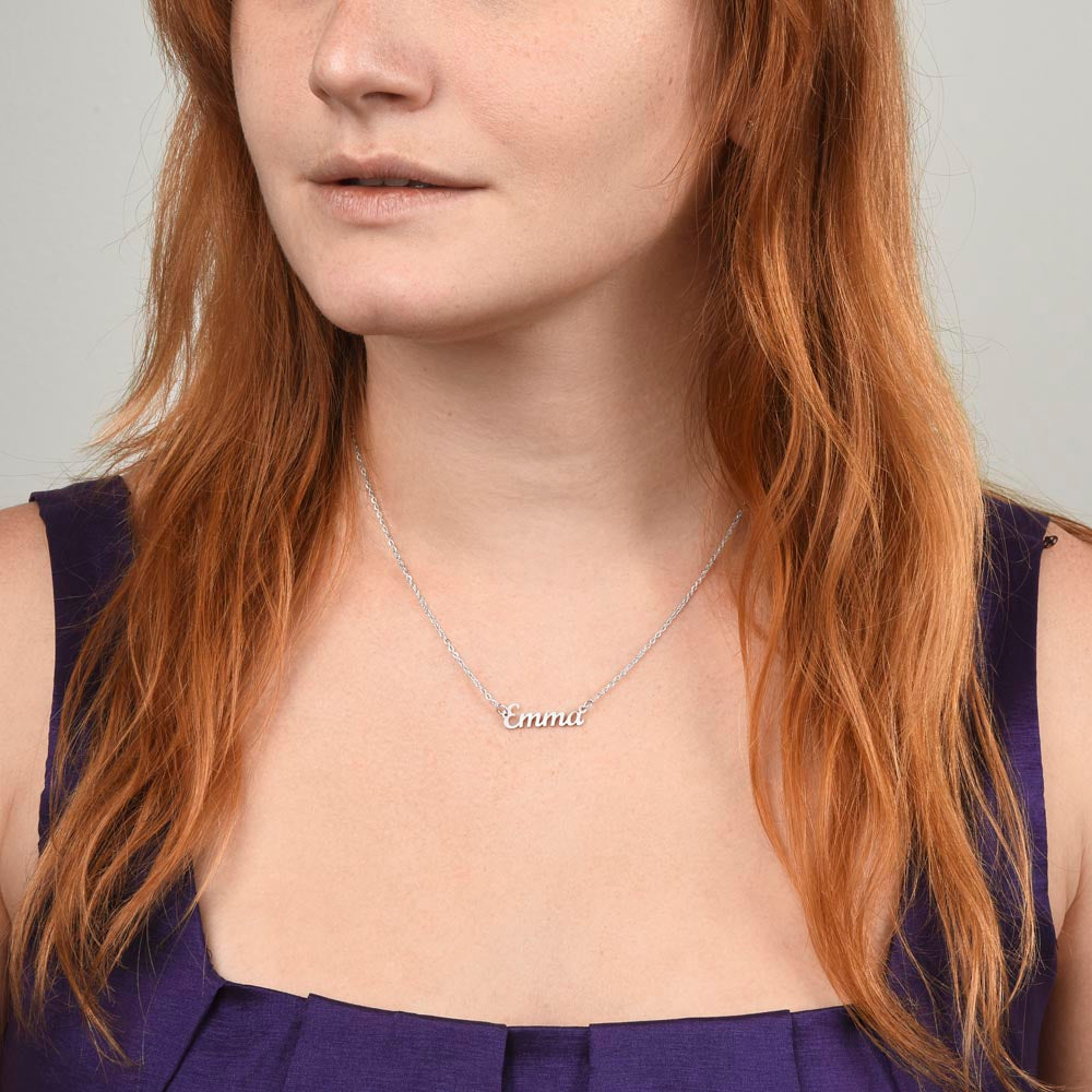 To My Future Wife-I'll be loving you long after the Stars fall from the Sky-Custom Name Necklace