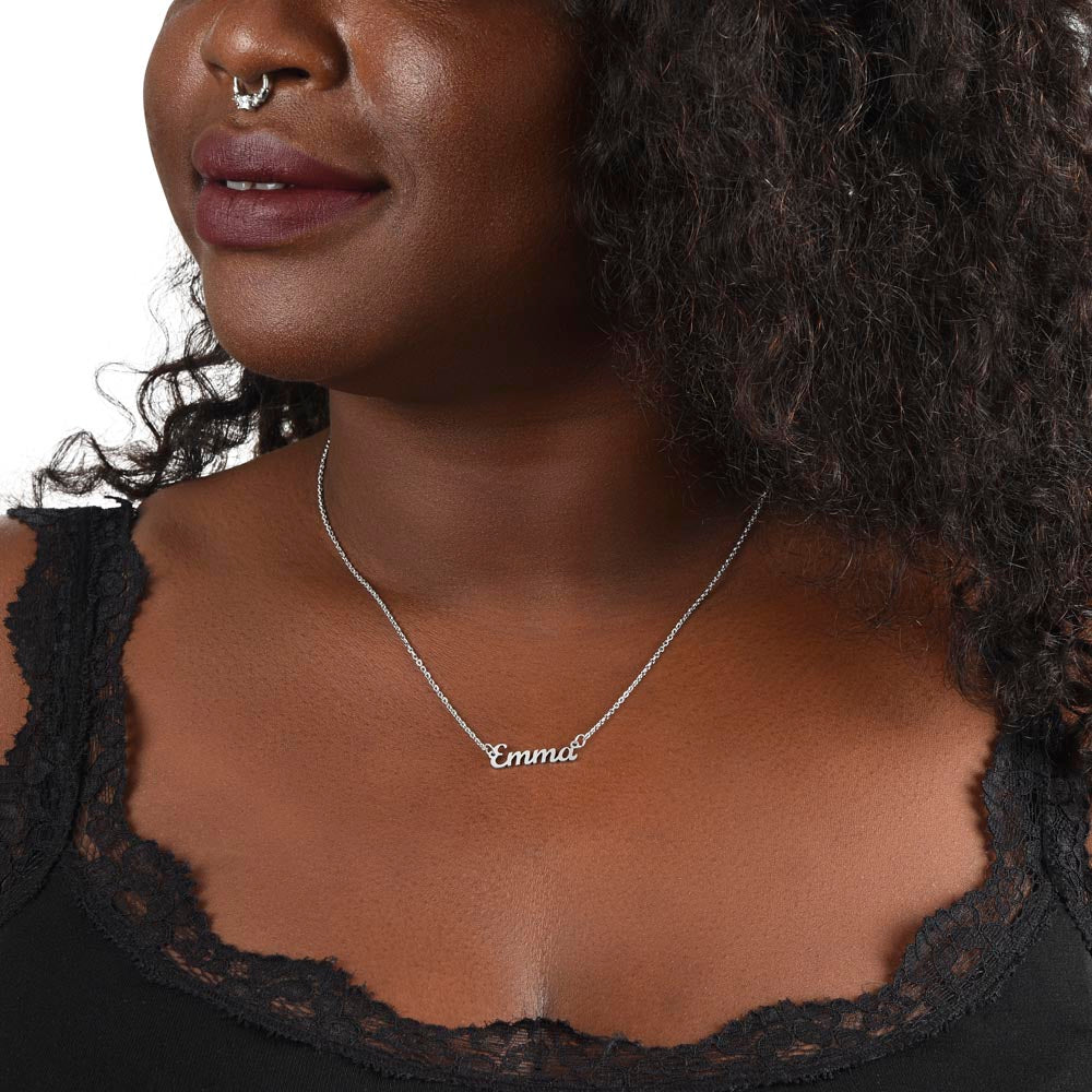 To My Future Wife-I'll be loving you long after the Stars fall from the Sky-Custom Name Necklace