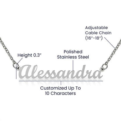 To My Future Wife-I'll be loving you long after the Stars fall from the Sky-Custom Name Necklace