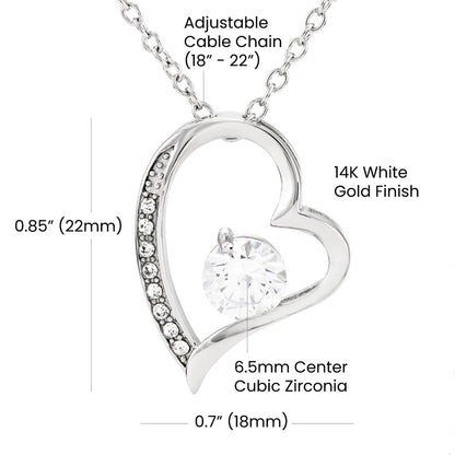 Personalized Forever Love Necklace for Wife -When I think It's Impossible You Prove Me Wrong