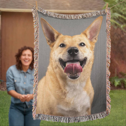 Customized Woven Blanket With Your Favorite Memorialized Photograph