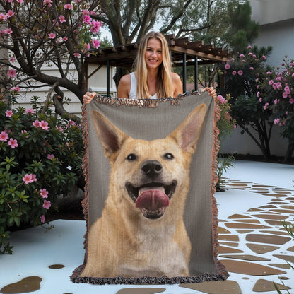 Customized Woven Blanket With Your Favorite Memorialized Photograph