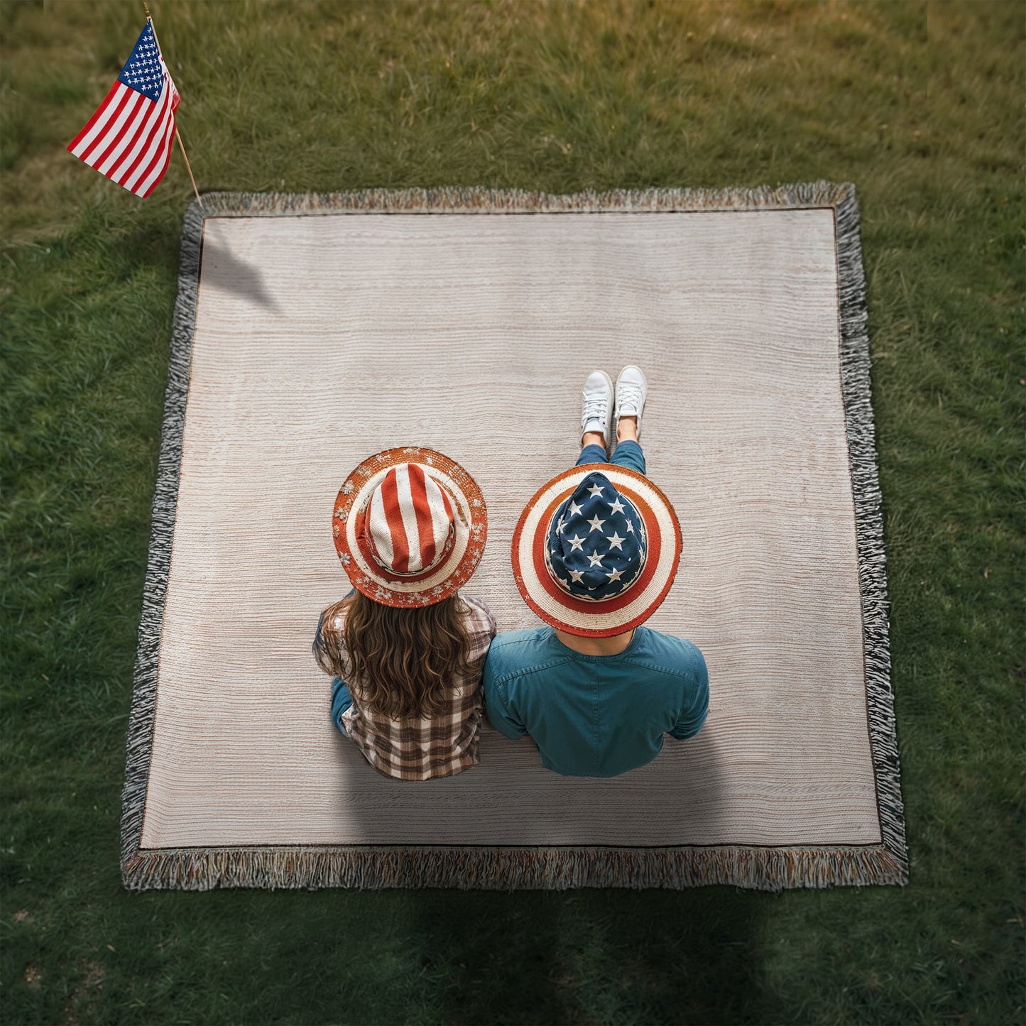 Customized Woven Blanket With Your Favorite Memorialized Photograph
