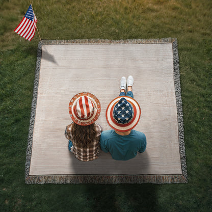 Customized Woven Blanket With Your Favorite Memorialized Photograph