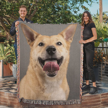 Customized Woven Blanket With Your Favorite Memorialized Photograph