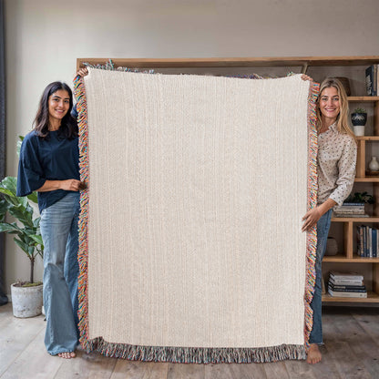Customized Woven Blanket With Your Favorite Memorialized Photograph