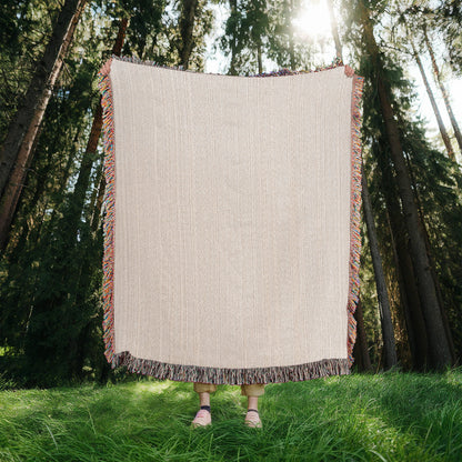 Customized Woven Blanket With Your Favorite Memorialized Photograph