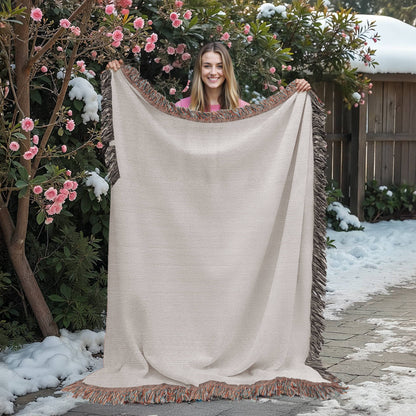 Customized Woven Blanket With Your Favorite Memorialized Photograph