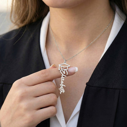 No Rain, No Flowers- inspirational and loving custom name necklace for your special Graduate.