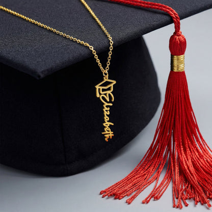 No Rain, No Flowers- inspirational and loving custom name necklace for your special Graduate.
